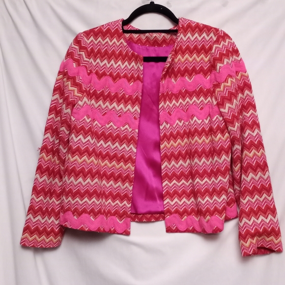Missoni Jackets & Blazers - Vintage MISSONI Open Front Cropped Jacket w/¾ Sleeves